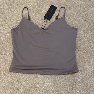 Dynamite cropped fitted cami